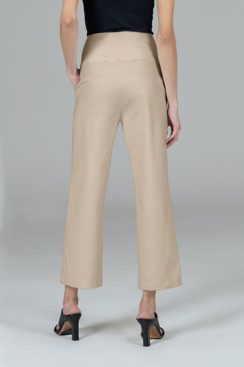 Back view of the High Waist Ankle Pant in Nomad, showcasing the flattering fit and stylish design from behind