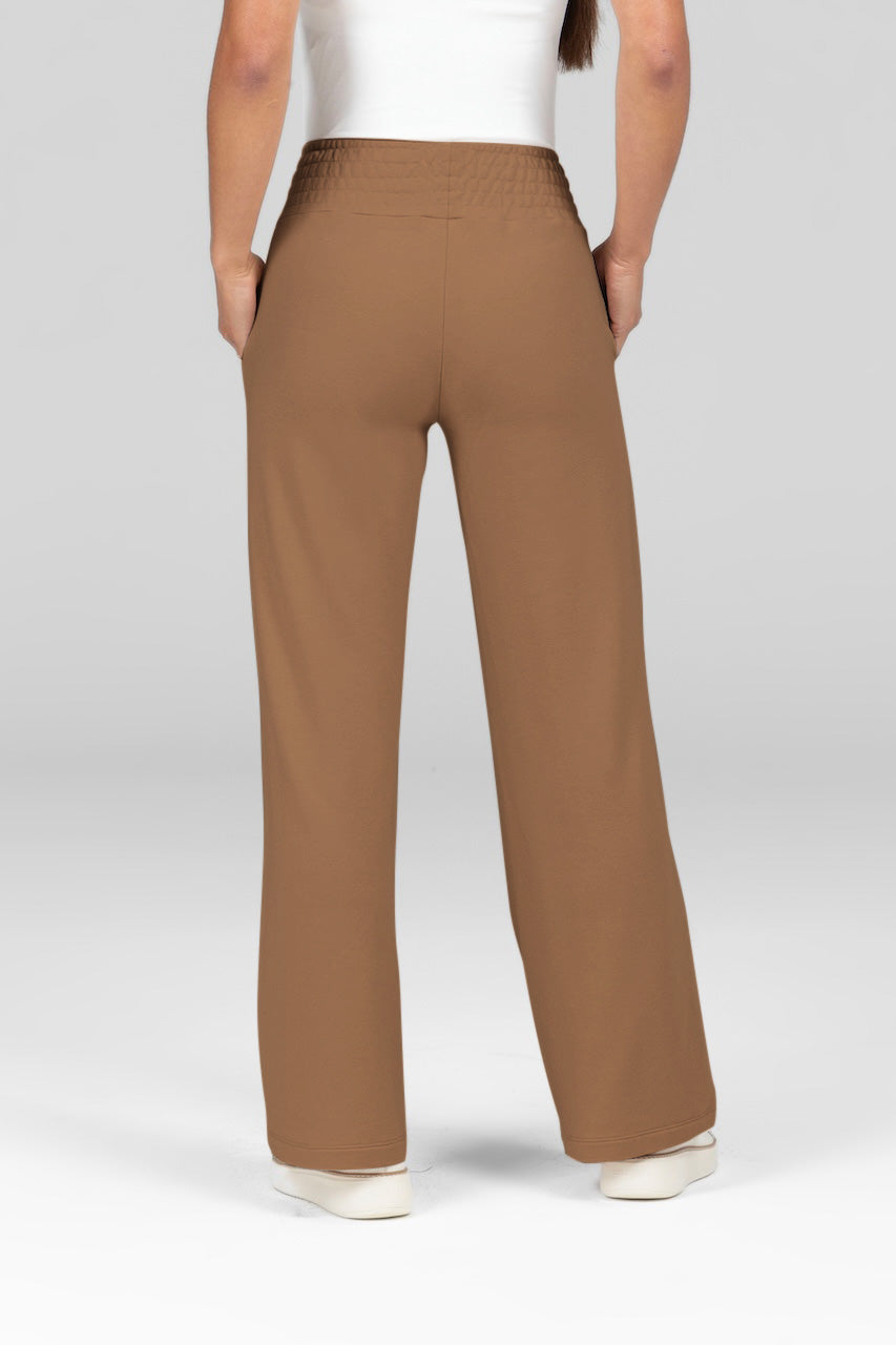 GEMMA TERRY PANT: CAMEL