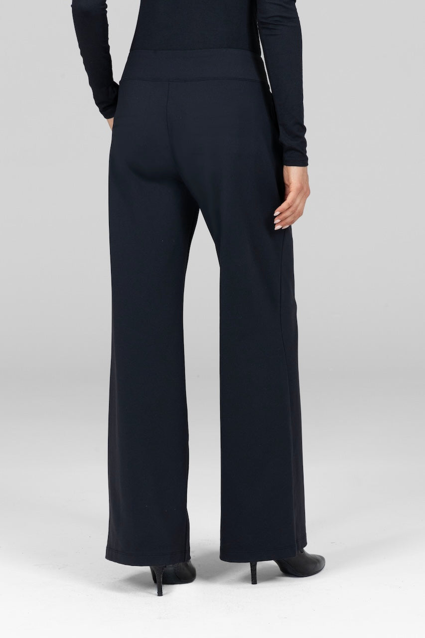 Back view of black Monica Pant, highlighting the smooth design and flattering fit.