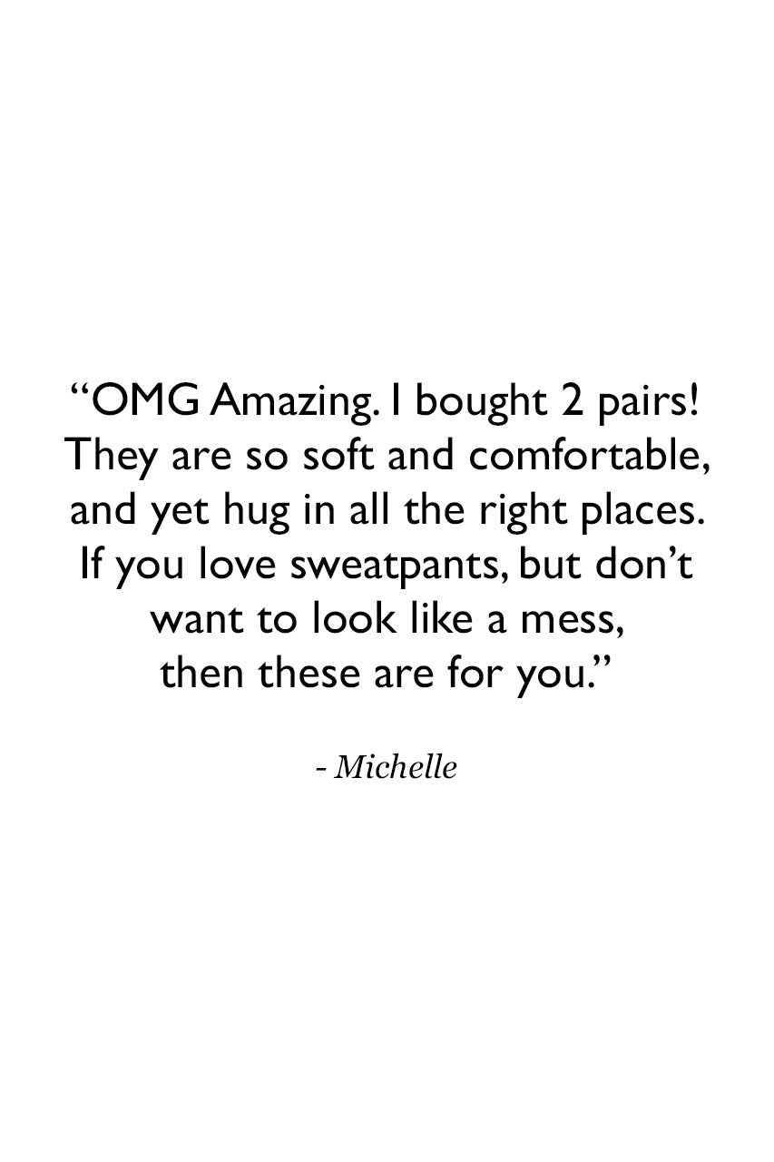 Pocket Yoga Tight in Charcoal Heather Customer Review Quote